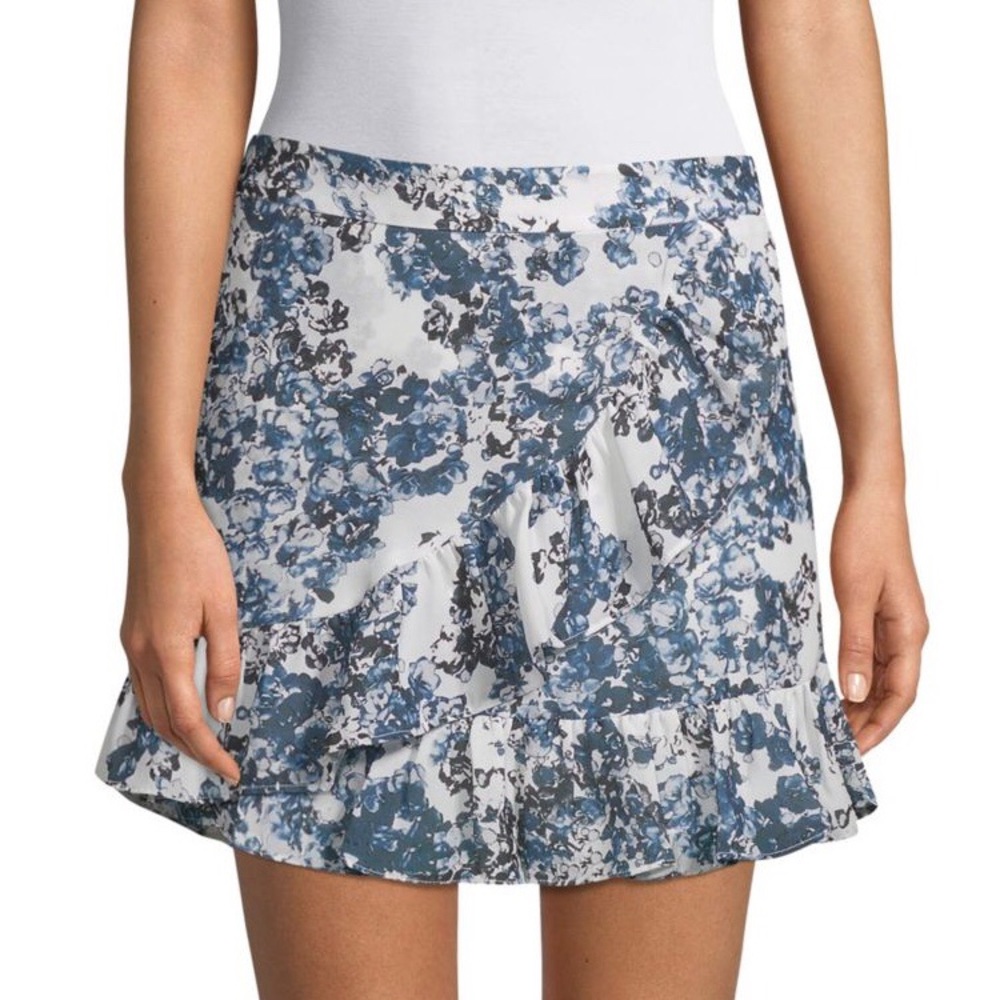 Parker Floral wrap Mini Skirt - Picture 1 of 3